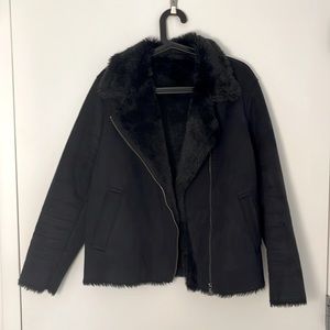 Faux fur jacket Uniqlo